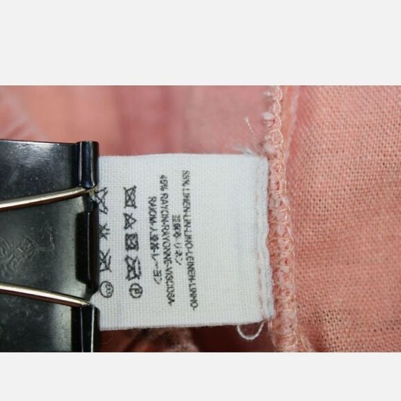 Free People Shimmering Aztec linen pants sz small - Picture 8 of 8